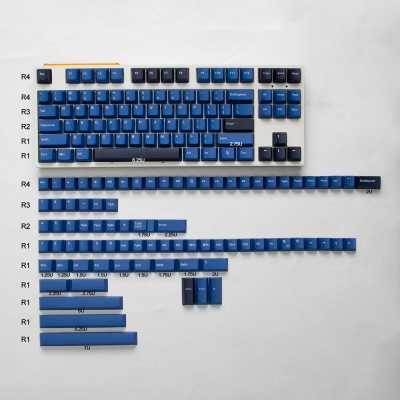 Striker GMK PBT Doubleshot 104+64 Full Double Shot Keycaps for Cherry MX Mechanical Gaming Keyboard